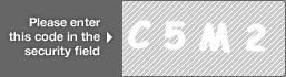 captcha code for visual authentication  letter C number 5 letter M number 2