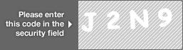 captcha code for visual authentication  letter J number 2 letter N number 9