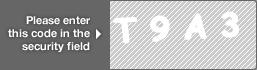 captcha code for visual authentication  letter T number 9 letter A number 3