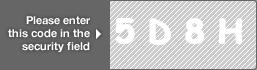 captcha code for visual authentication  number 5 letter D number 8 letter H