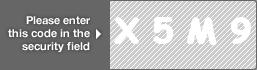 captcha code for visual authentication  letter X number 5 letter M number 9