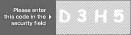 captcha code for visual authentication  letter D number 3 letter H number 5