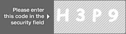 captcha code for visual authentication  letter H number 3 letter P number 9