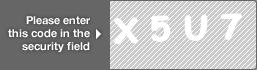 captcha code for visual authentication  letter X number 5 letter U number 7
