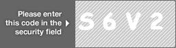 captcha code for visual authentication  letter S number 6 letter V number 2