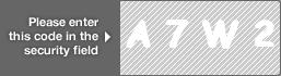 captcha code for visual authentication  letter A number 7 letter W number 2