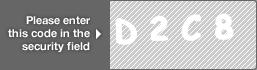 captcha code for visual authentication  letter D number 2 letter C number 8