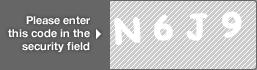 captcha code for visual authentication  letter N number 6 letter J number 9