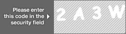 captcha code for visual authentication  number 2 letter A number 3 letter W