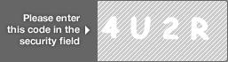 captcha code for visual authentication  number 4 letter U number 2 letter R