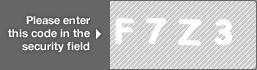 captcha code for visual authentication  letter F number 7 letter Z number 3