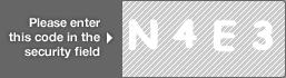 captcha code for visual authentication  letter N number 4 letter E number 3
