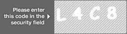 captcha code for visual authentication  letter L number 4 letter C number 8