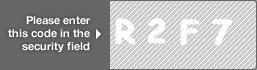 captcha code for visual authentication  letter R number 2 letter F number 7