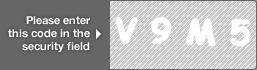 captcha code for visual authentication  letter V number 9 letter M number 5
