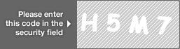 captcha code for visual authentication  letter H number 5 letter M number 7