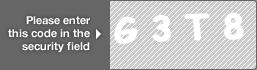 captcha code for visual authentication  letter G number 3 letter T number 8