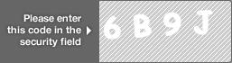 captcha code for visual authentication  number 6 letter B number 9 letter J