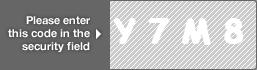 captcha code for visual authentication  letter Y number 7 letter M number 8