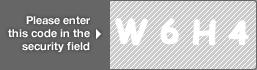 captcha code for visual authentication  letter W number 6 letter H number 4
