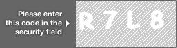 captcha code for visual authentication  letter R number 7 letter L number 8