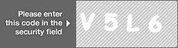 captcha code for visual authentication  letter V number 5 letter L number 6