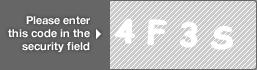 captcha code for visual authentication  number 4 letter F number 3 letter S