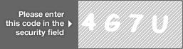 captcha code for visual authentication  number 4 letter G number 7 letter U