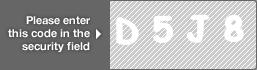 captcha code for visual authentication  letter D number 5 letter J number 8