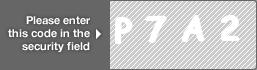 captcha code for visual authentication  letter P number 7 letter A number 2