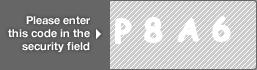 captcha code for visual authentication  letter P number 8 letter A number 6