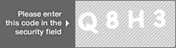 captcha code for visual authentication  letter Q number 8 letter H number 3