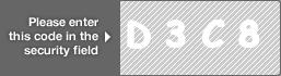 captcha code for visual authentication  letter D number 3 letter C number 8