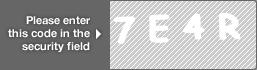 captcha code for visual authentication  number 7 letter E number 4 letter R