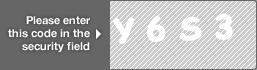 captcha code for visual authentication  letter Y number 6 letter S number 3