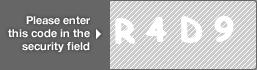 captcha code for visual authentication  letter R number 4 letter D number 9