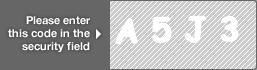 captcha code for visual authentication  letter A number 5 letter J number 3