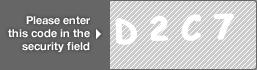 captcha code for visual authentication  letter D number 2 letter C number 7