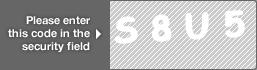 captcha code for visual authentication  letter S number 8 letter U number 5