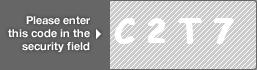 captcha code for visual authentication  letter C number 2 letter T number 7