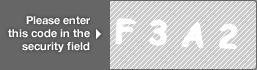 captcha code for visual authentication  letter F number 3 letter A number 2