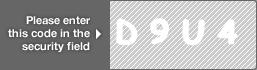 captcha code for visual authentication  letter D number 9 letter U number 4