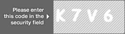 captcha code for visual authentication  letter K number 7 letter V number 6