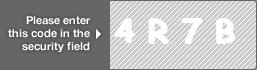 captcha code for visual authentication  number 4 letter R number 7 letter B