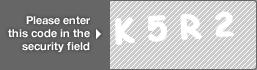 captcha code for visual authentication  letter K number 5 letter R number 2