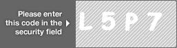 captcha code for visual authentication  letter L number 5 letter P number 7
