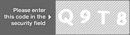captcha code for visual authentication  letter Q number 9 letter T number 8
