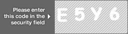 captcha code for visual authentication  letter E number 5 letter Y number 6
